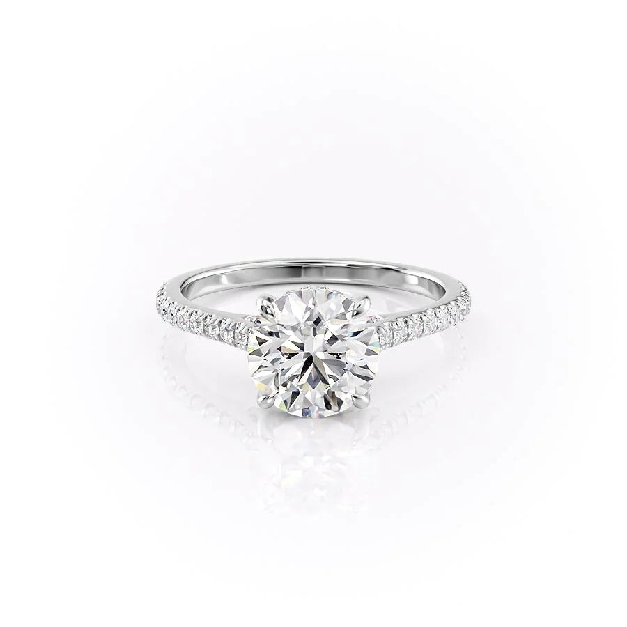 The Pave Natasha Set With Round Pave Moissanite#material_14k-white