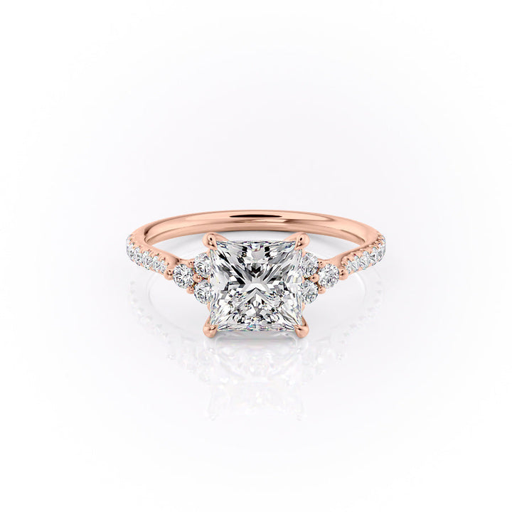 The Pave Summer Set With A Princess Lab Diamond-L'Amour Brilliance #material_rose