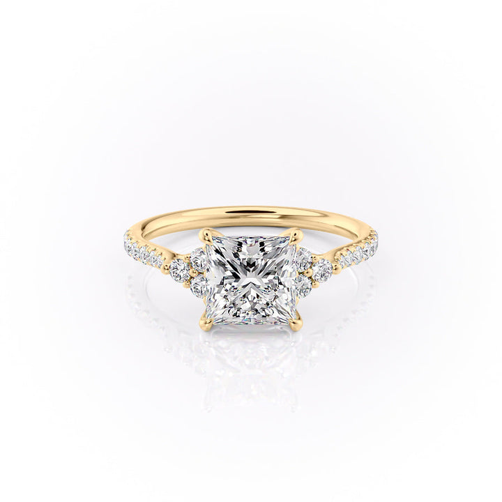 The Pave Summer Set With A Princess Lab Diamond-L'Amour Brilliance #material_gold