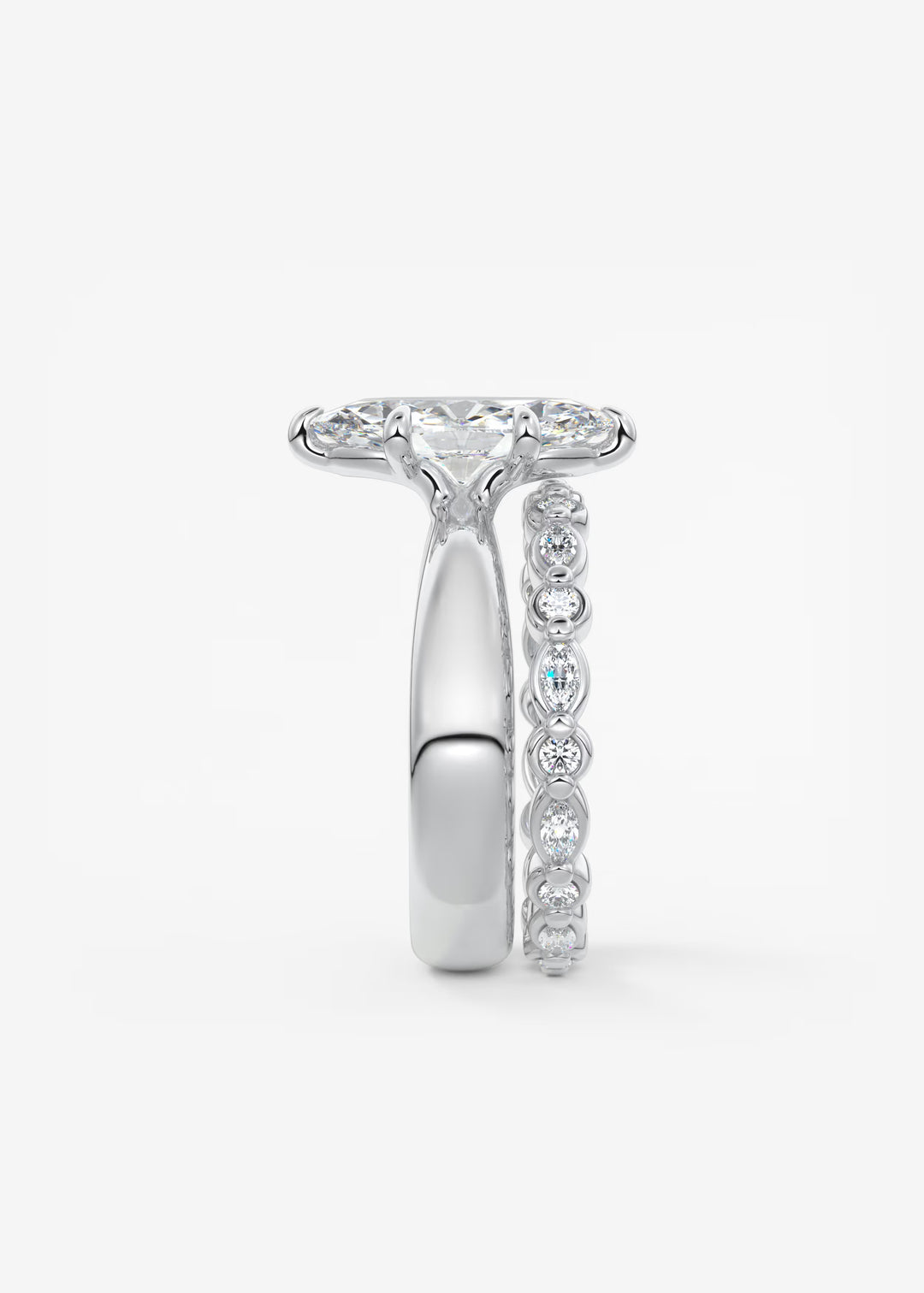 The Pinched Colombe Pinched Marquise Cut Engagement Ring#material_white