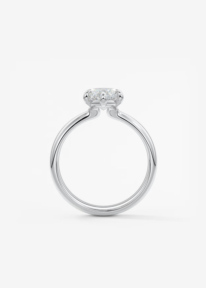 The Pinched Colombe Pinched Marquise Cut Engagement Ring#material_white