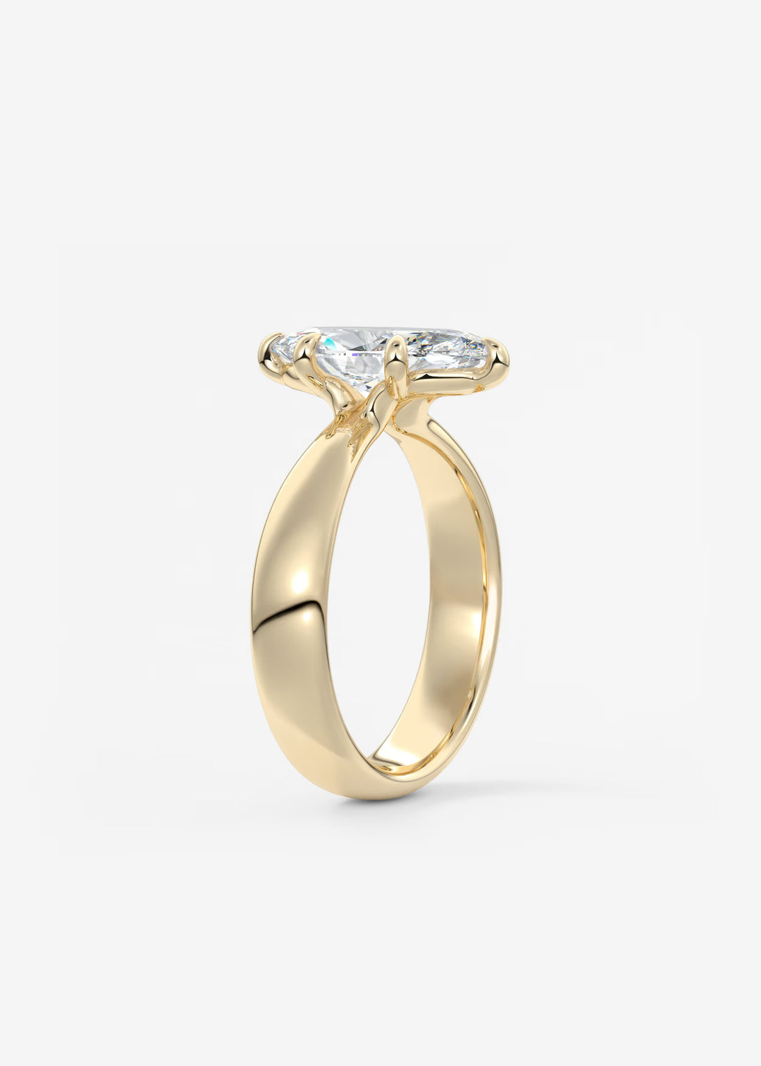 The Pinched Colombe Pinched Marquise Cut Engagement Ring#material_gold