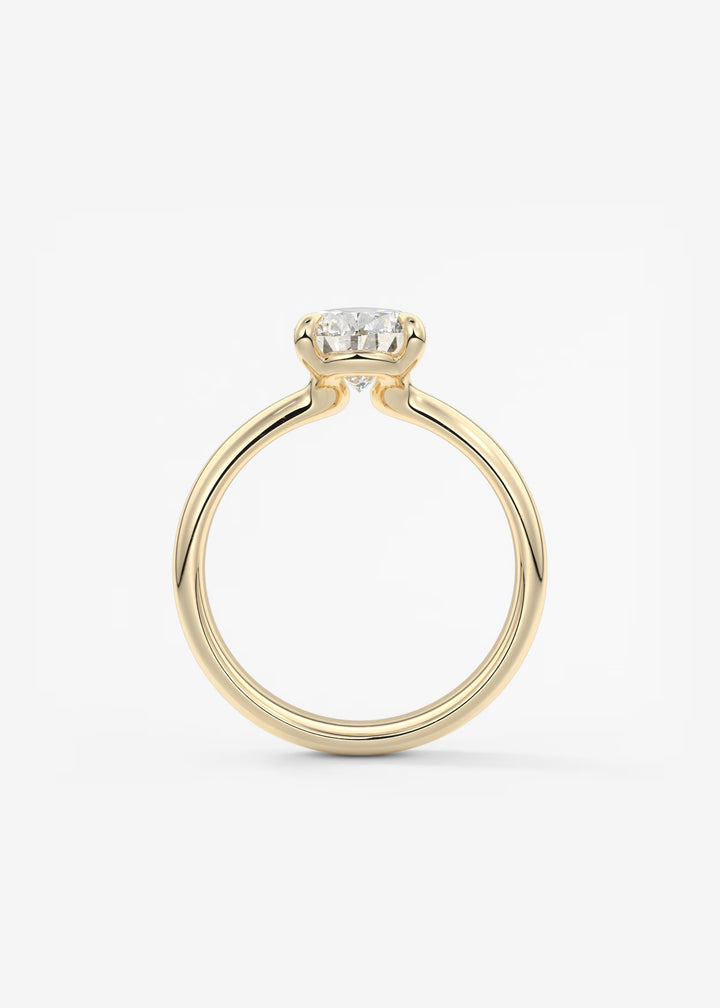 The Pinched Colombe Pinched Pear Cut Engagement Ring#material_gold