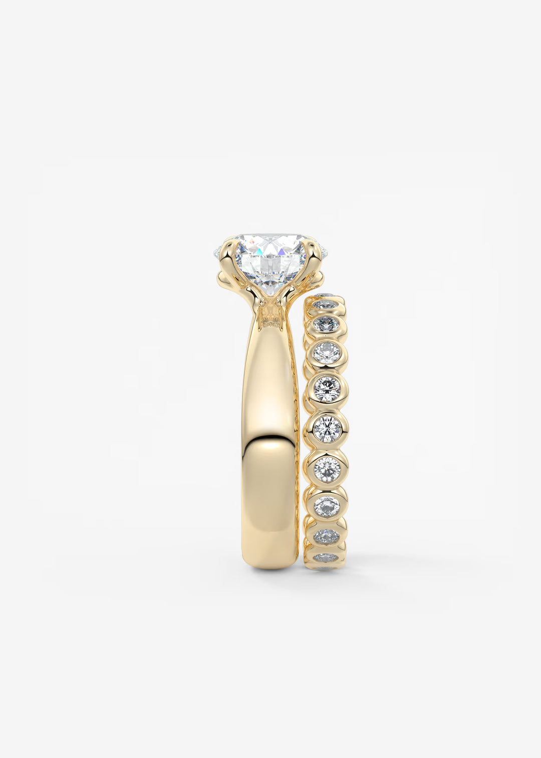 The Pinched Colombe Pinched Round Solitaire Engagement Ring#material_gold