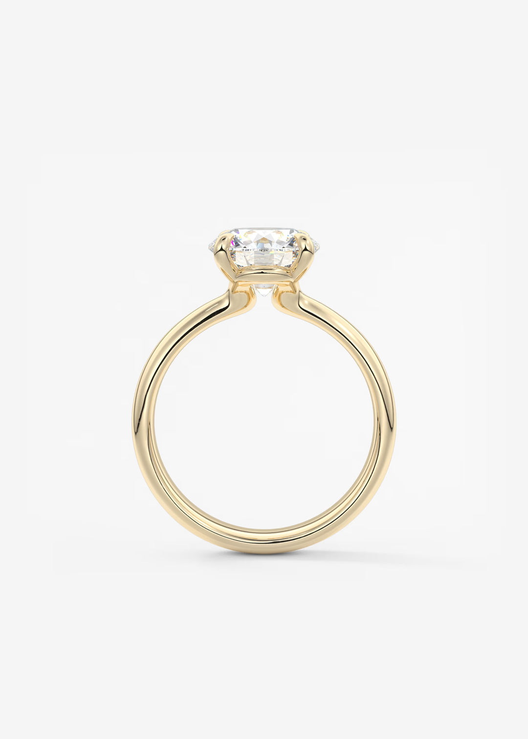 The Pinched Colombe Pinched Round Solitaire Engagement Ring#material_gold