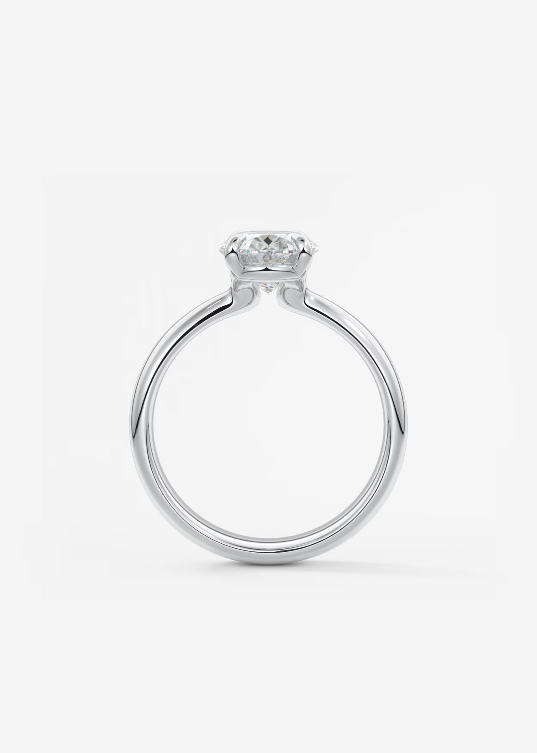 The Pinched Colombe Pinched Oval Cut Engagement Ring#material_white