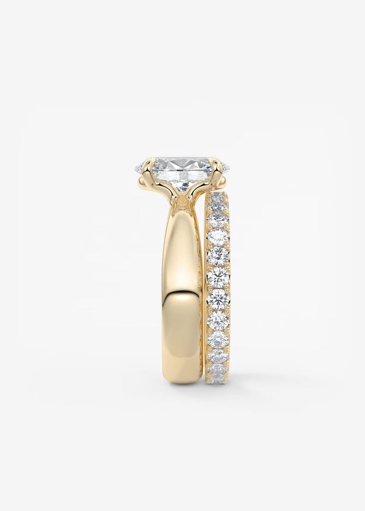 The Pinched Colombe Pinched Oval Cut Engagement Ring#material_gold