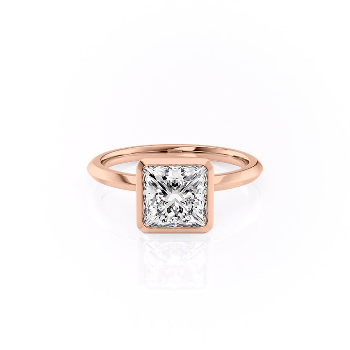 The Razor Bezel Liberty Set With A Princess Lab Diamond-L'Amour Brilliance #material_rose