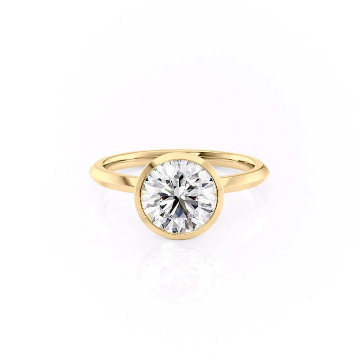 The Razor Bezel Liberty Set With A Round Lab Diamond-L'Amour Brilliance #material_gold