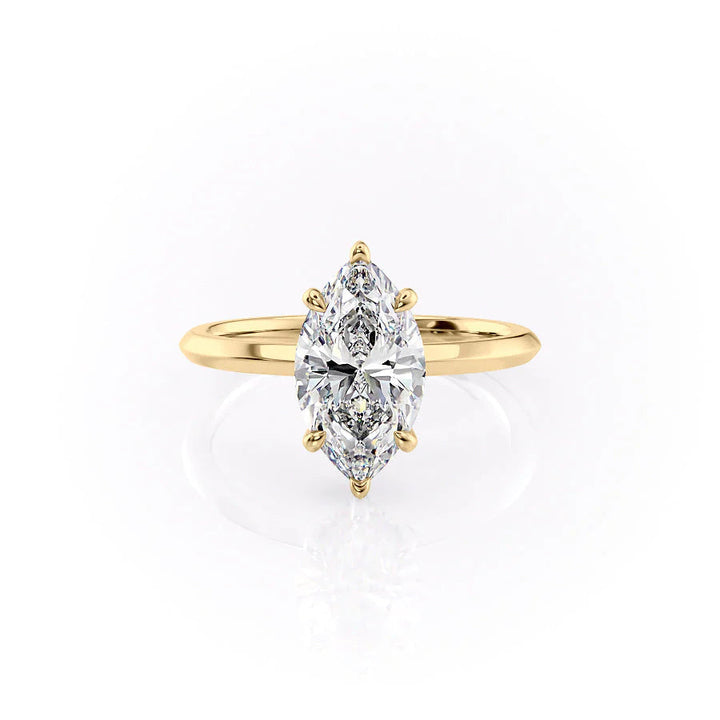 The Razor Liberty Set With Marquise Solitaire Moissanite#material_14k-gold