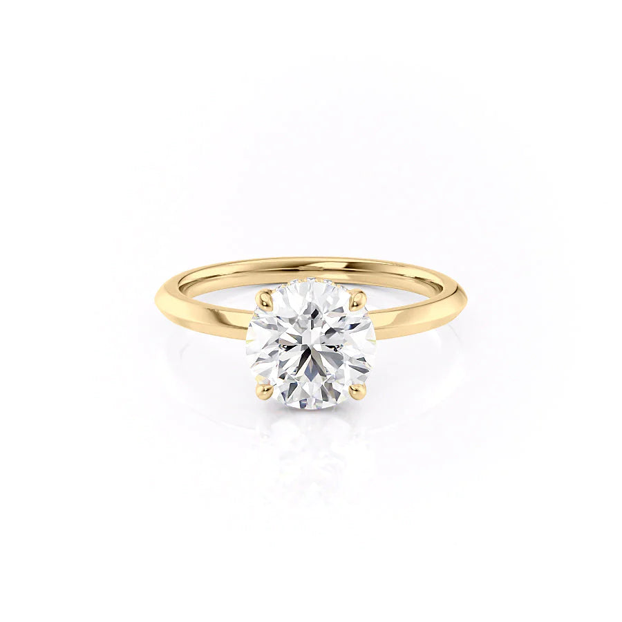 The Razor Liberty Set With Round Solitaire Lab Diamond 1 Carat 14K Gold#material_14k-gold