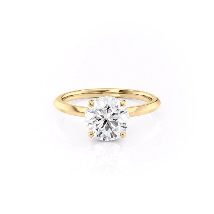 The Razor Liberty Set With Round Solitaire Lab Diamond 1 Carat 14K Gold#material_14k-gold