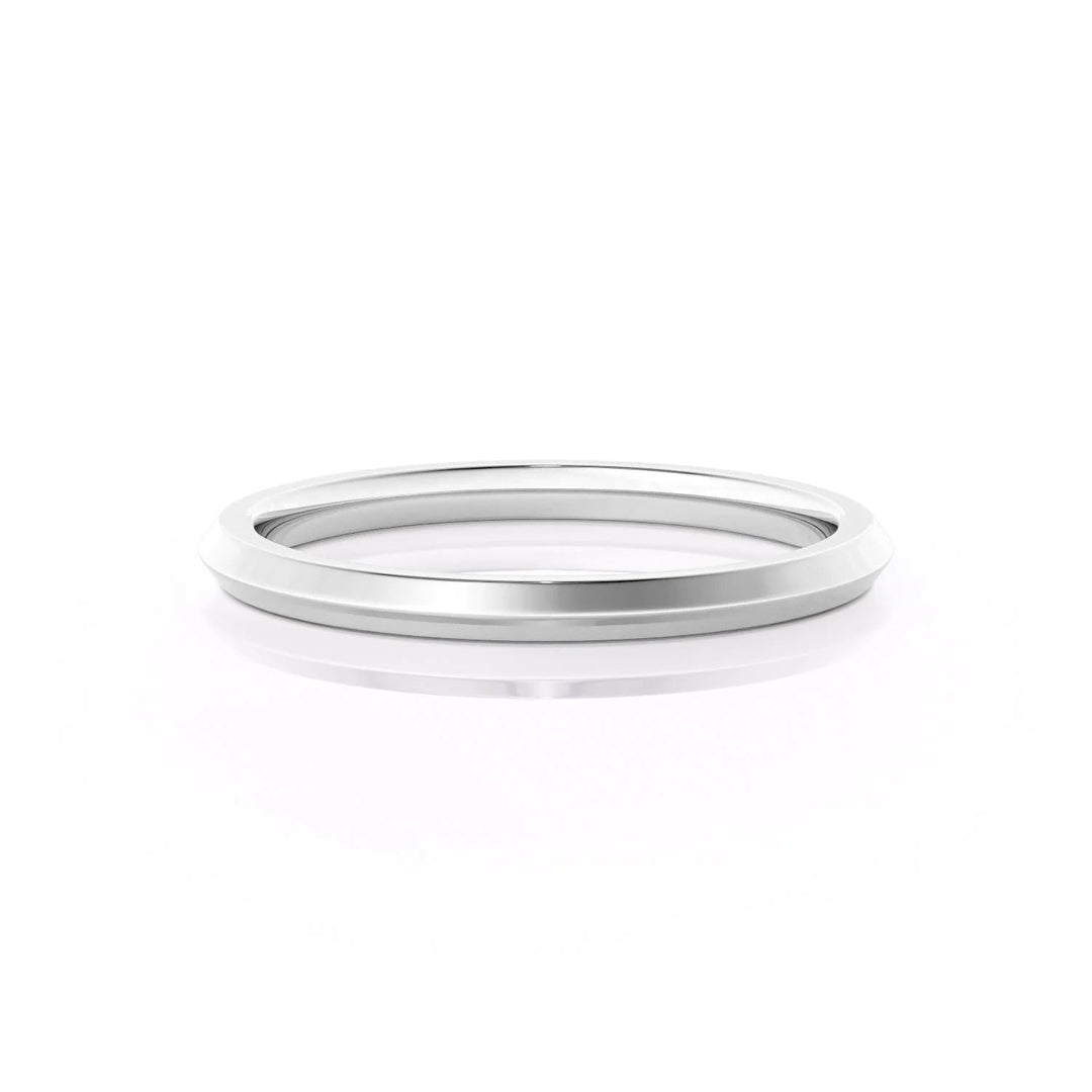 The Razor Liberty Wedding Bands 14K White#material_14k-white