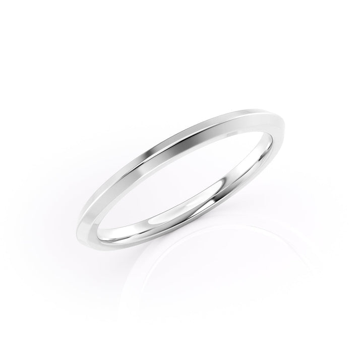 The Razor Liberty Wedding Bands 14K White#material_14k-white