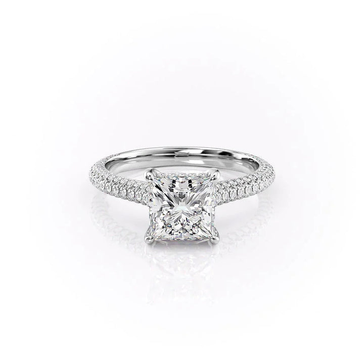 The Rosie Set With Princess Pave Moissanite#material_14k-white