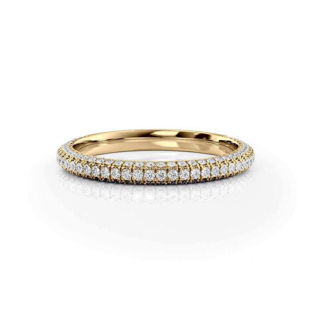 The Rosie Wedding Bands Diamonds Half Way 14K Gold#material_14k-gold