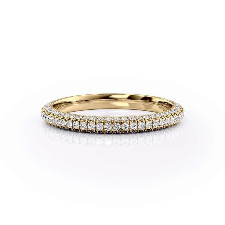 The Rosie Wedding Bands Diamonds Half Way 14K Gold#material_14k-gold