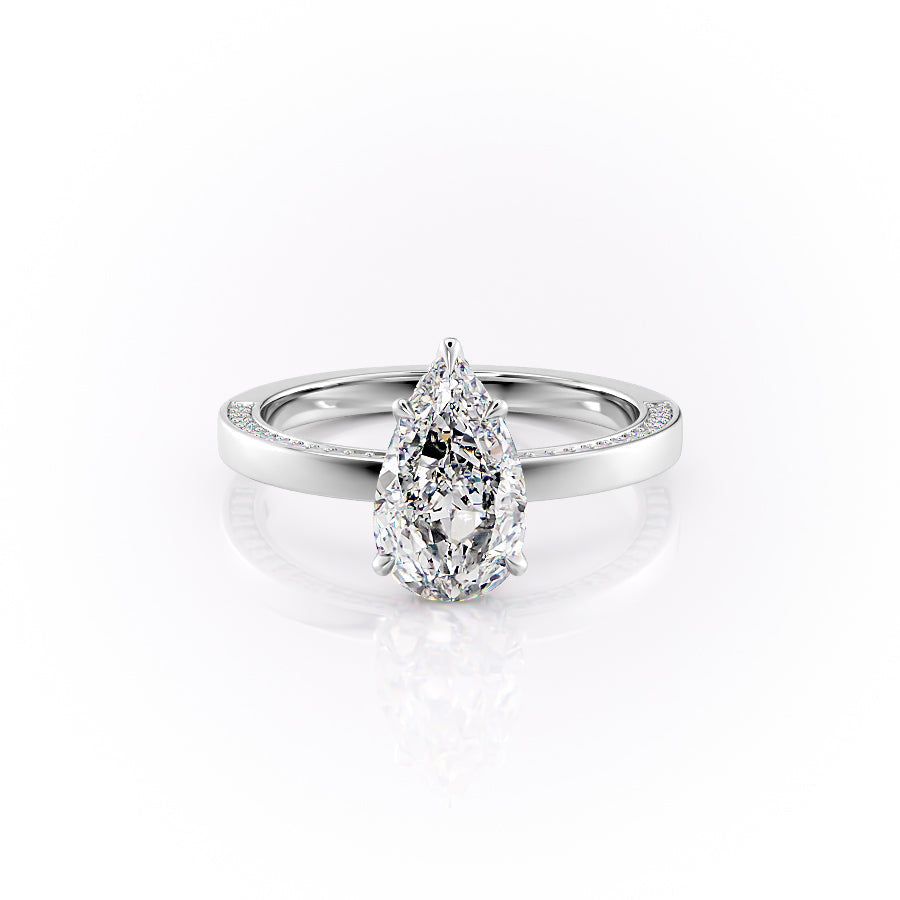 The Sabine Set With A Pear Lab Diamond-L'Amour Brilliance #material_white