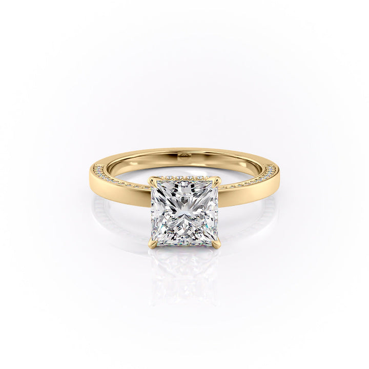 The Sabine Set With A Princess Lab Diamond-L'Amour Brilliance #material_gold