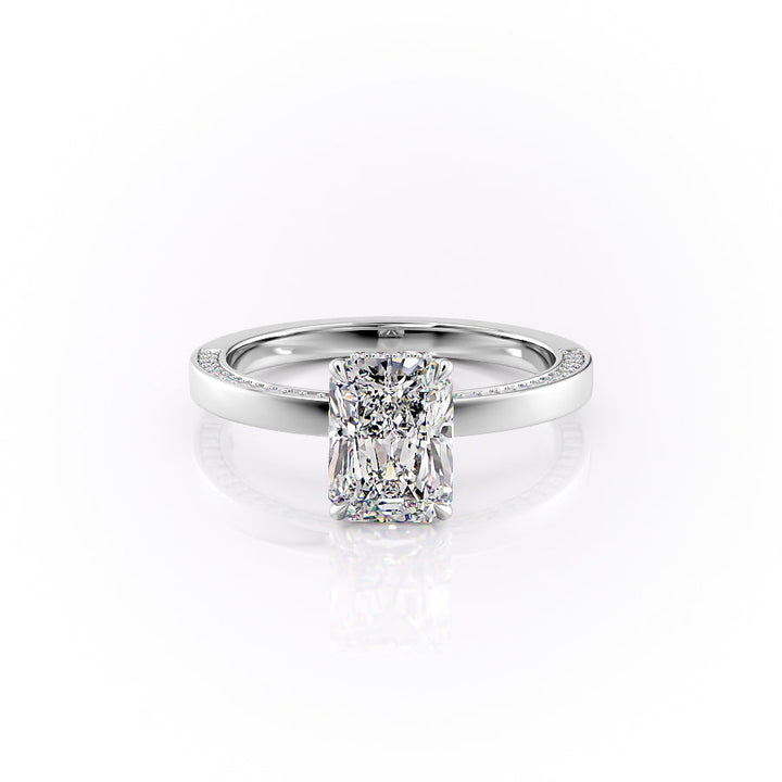 The Sabine Set With A Radiant Lab Diamond-L'Amour Brilliance #material_white