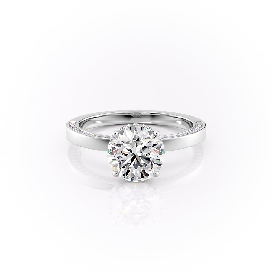 The Sabine Set With A Round Lab Diamond-L'Amour Brilliance #material_white