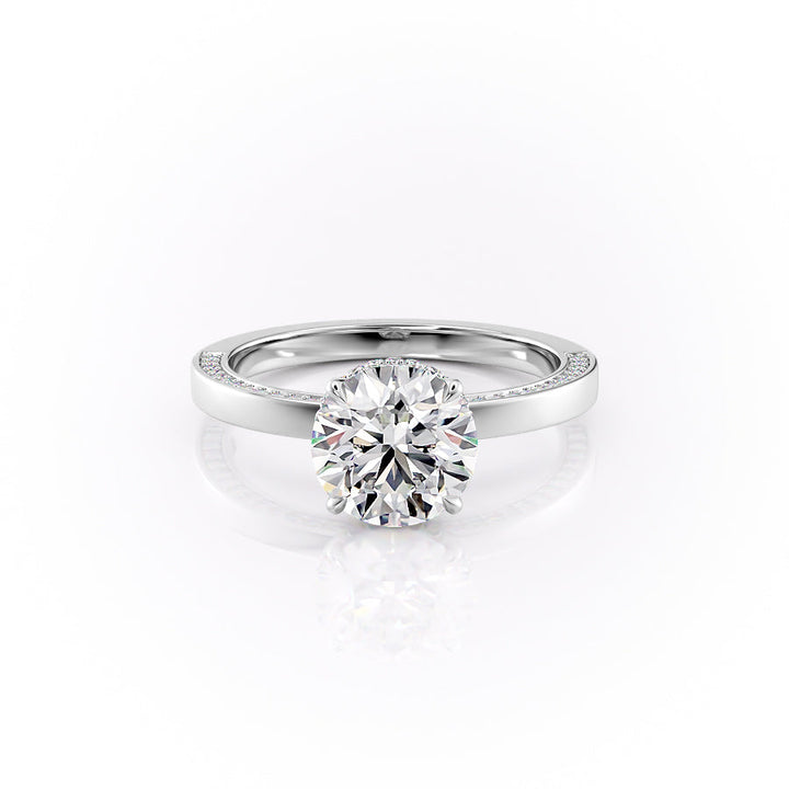 The Sabine Set With A Round Lab Diamond-L'Amour Brilliance #material_white