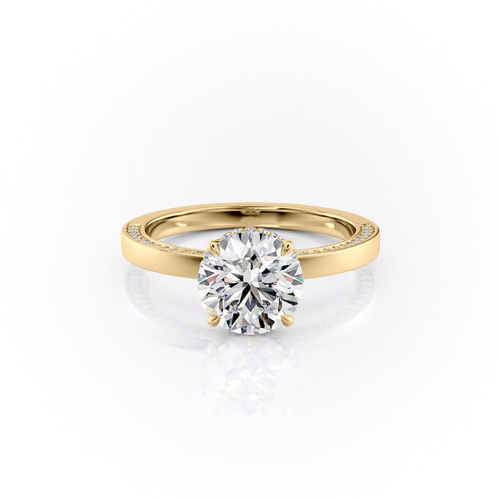 The Sabine Set With A Round Lab Diamond-L'Amour Brilliance #material_gold