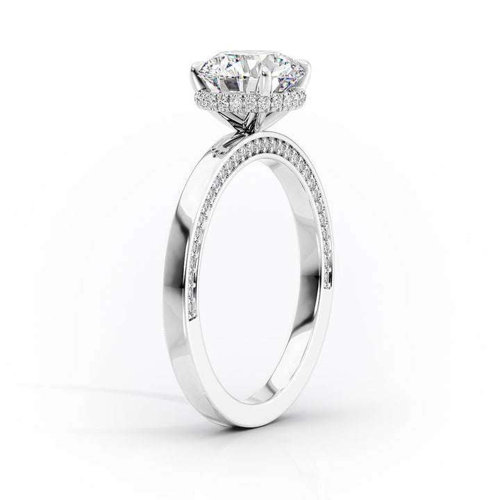 The Sabine Set With An Emerald Lab Diamond#material_white