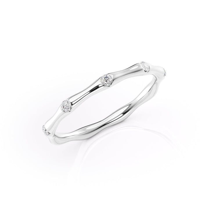 The Sabrina Wedding Bands Diamonds Half Way#material_18k-white