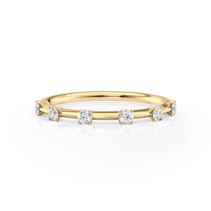 The Sasha Wedding Bands 14K Gold#material_14k-gold