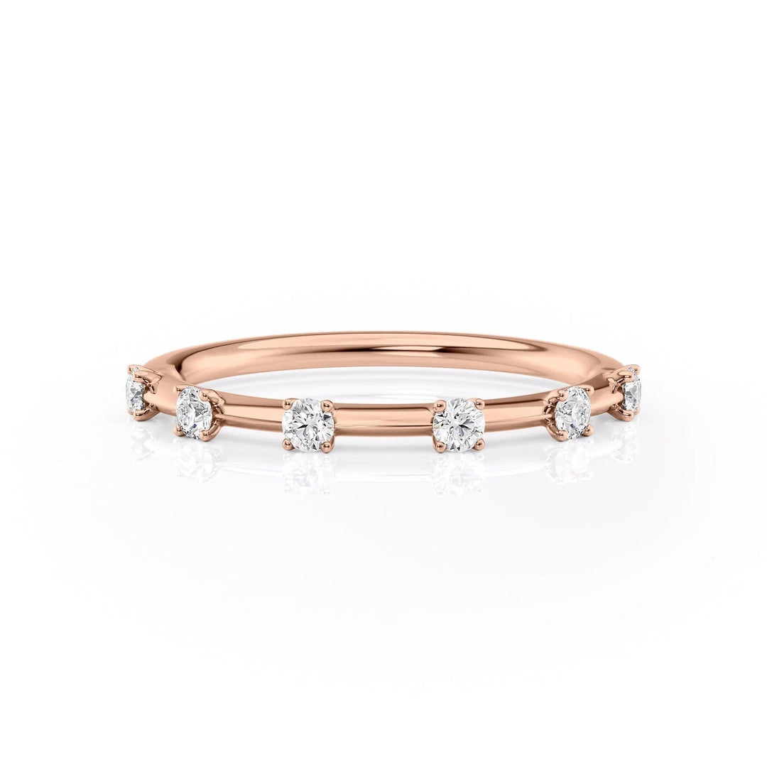 The Sasha Wedding Bands 14K Rose#material_14k-rose