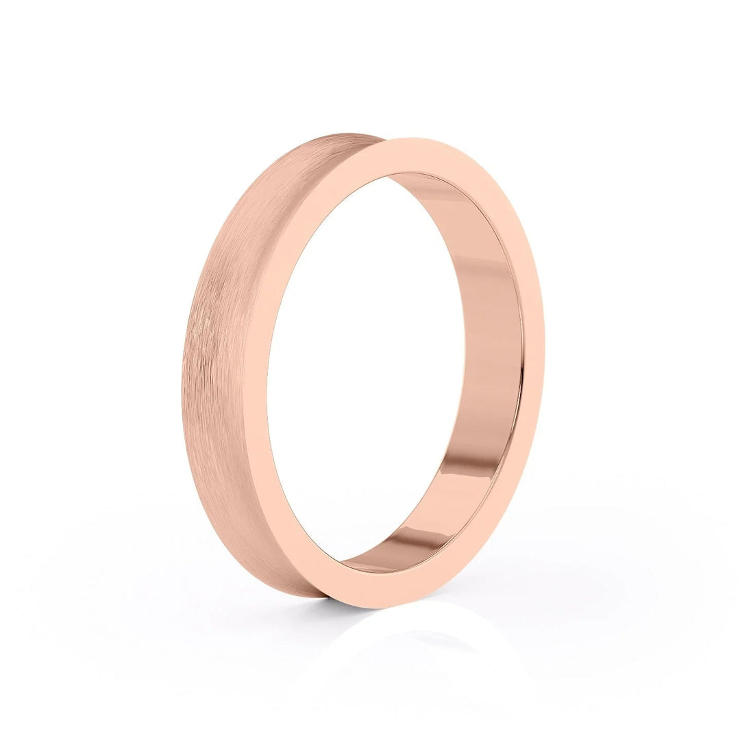 The Seamus Wedding Bands Matte 14K Rose#material_14k-rose