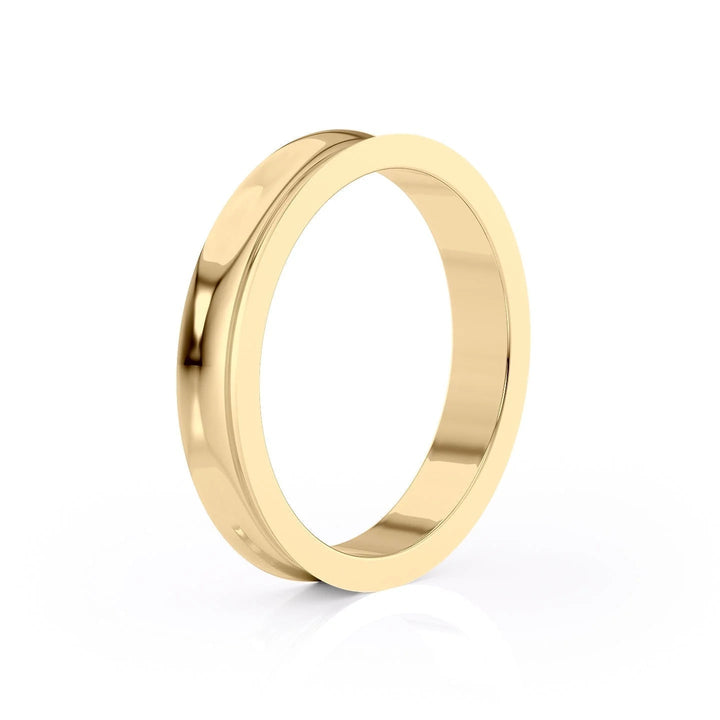 The Seamus Wedding Bands Polished 14K Gold#material_14k-gold