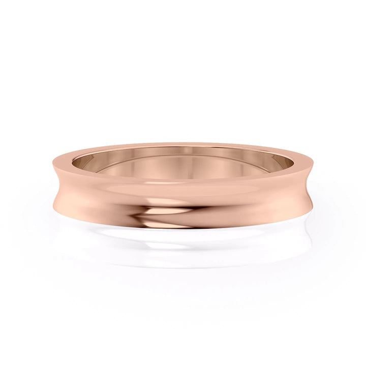 The Seamus Wedding Bands Polished 14K Rose#material_14k-rose