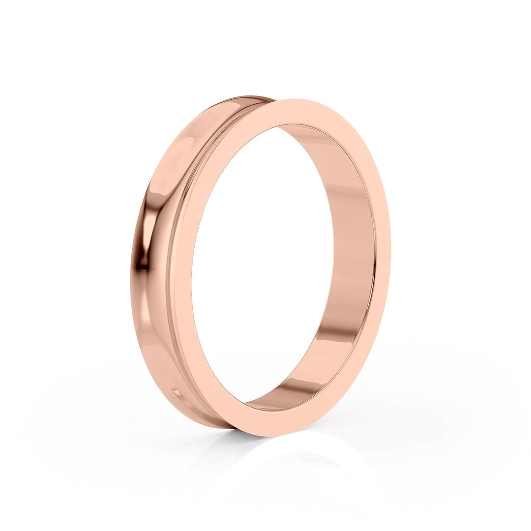 The Seamus Wedding Bands Polished 14K Rose#material_14k-rose