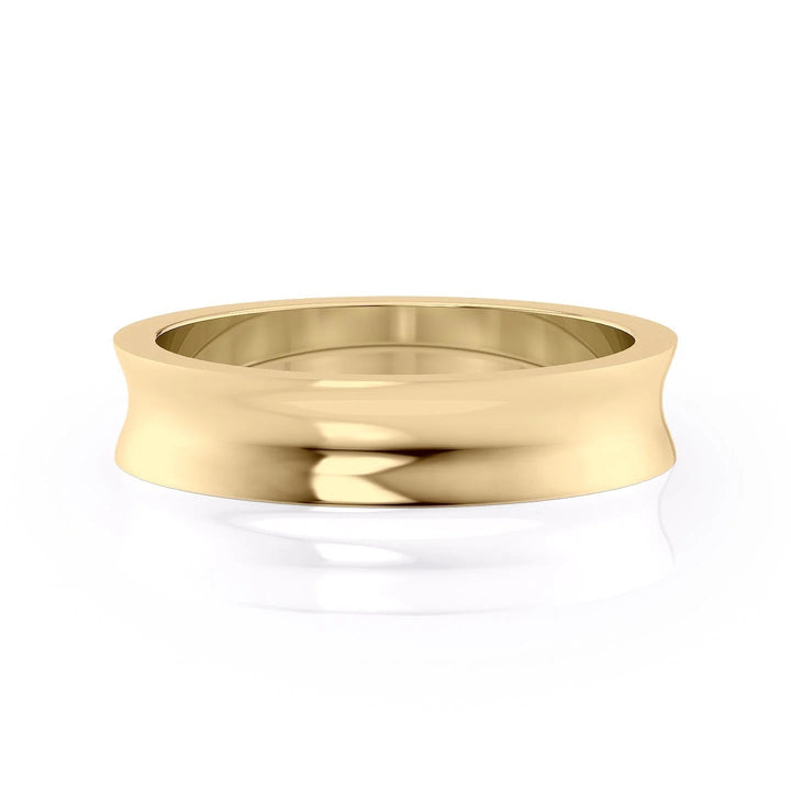 The Seamus Wedding Bands Polished 14K Gold#material_14k-gold