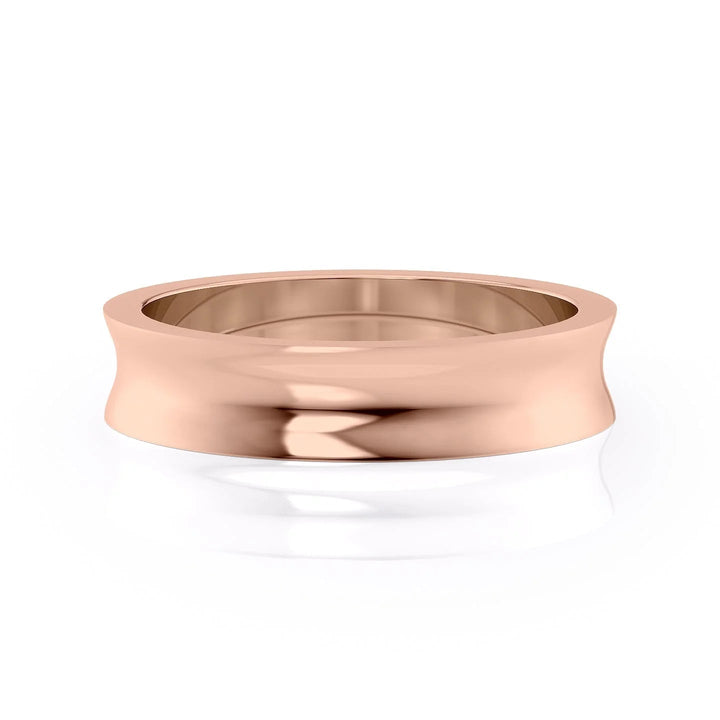 The Seamus Wedding Bands Polished 14K Rose#material_14k-rose