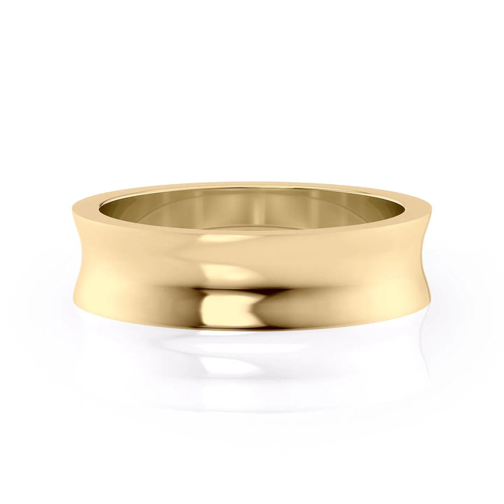 The Seamus Wedding Bands Polished 14K Gold#material_14k-gold