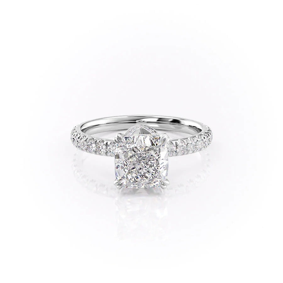 The Sia Set With Cushion Pave Moissanite#material_14k-white