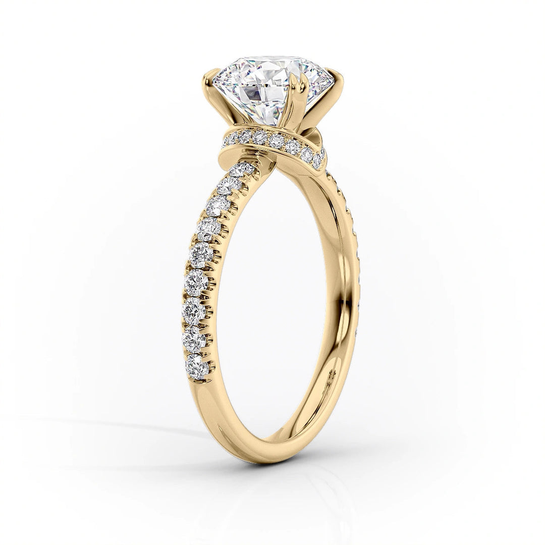 The Sia Set With Oval Pave Moissanite#material_14k-gold