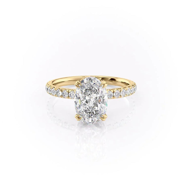 The Sia Set With Oval Pave Moissanite#material_18k-gold