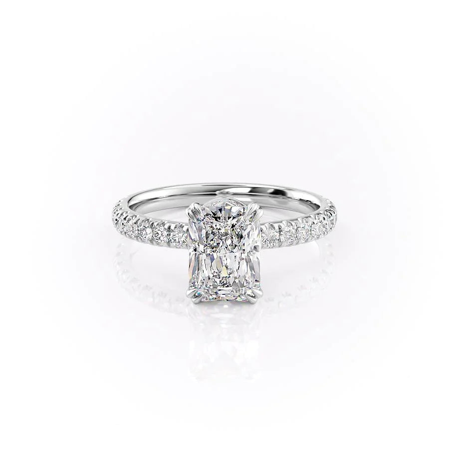 The Sia Set With Radiant Pave Moissanite#material_14k-white