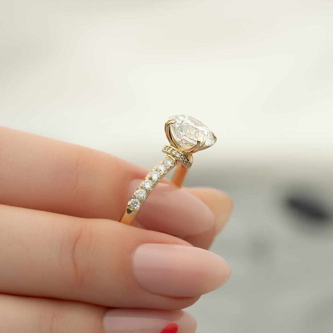 The Sia Set With Round Pave Lab Diamond 1.5 Carat 14K Gold#material_14k-gold