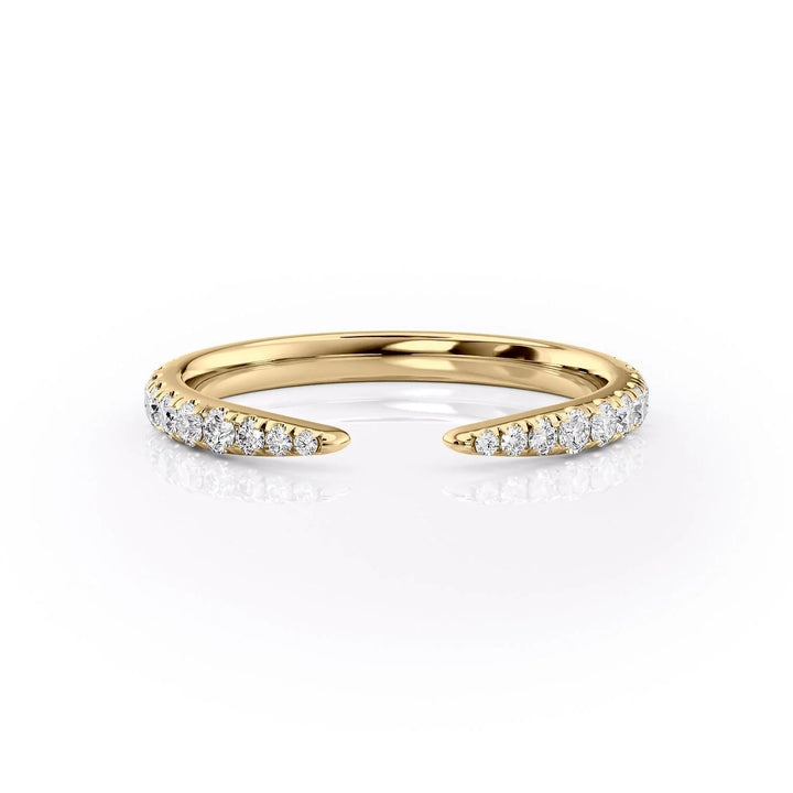 The Sia Wedding Bands Diamonds Half Way 14K Gold#material_14k-gold