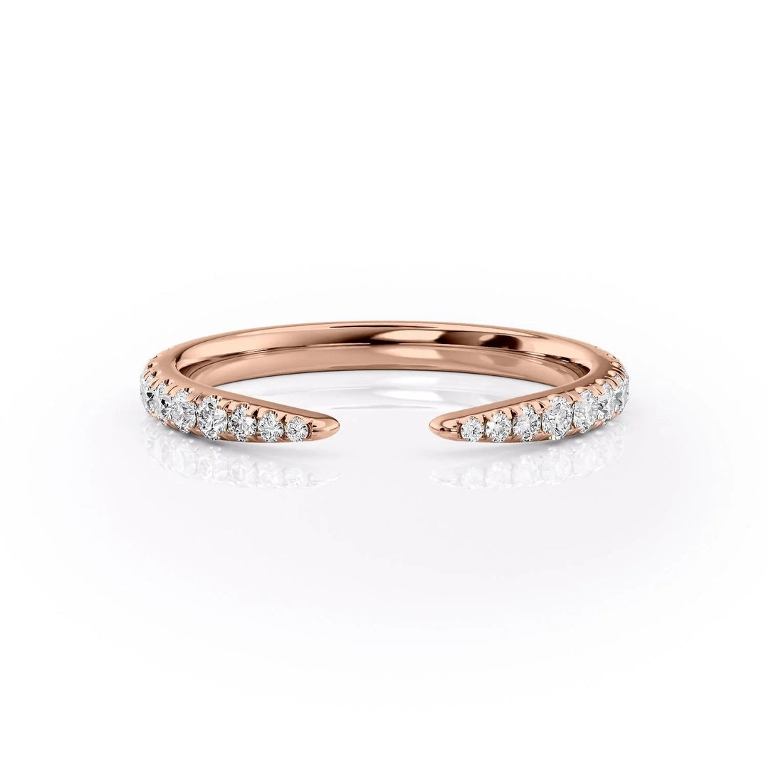 The Sia Wedding Bands Diamonds Half Way#material_18k-rose