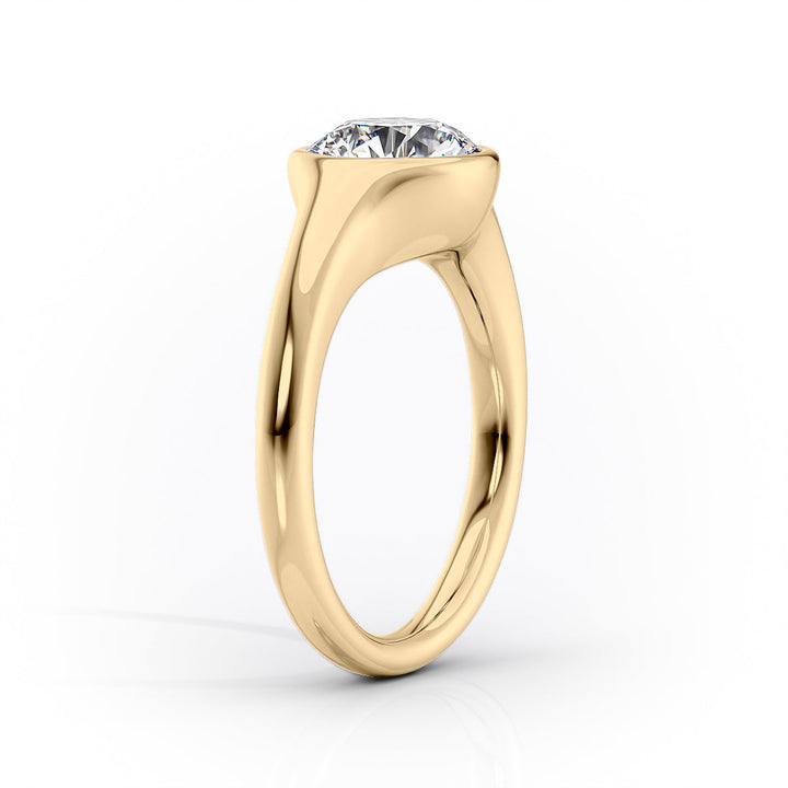 The Sienna Set With A Marquise Lab Diamond#material_gold