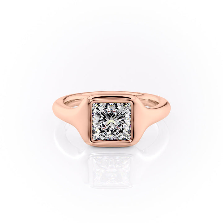 The Sienna Set With A Princess Lab Diamond-L'Amour Brilliance #material_rose
