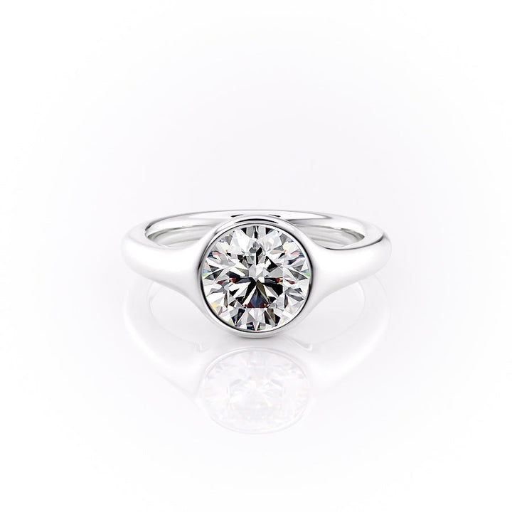 The Sienna Set With A Round Lab Diamond-L'Amour Brilliance #material_white