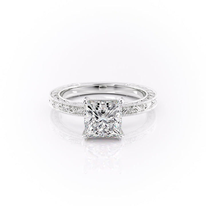 The Skye Set With A Princess Lab Diamond-L'Amour Brilliance #material_white