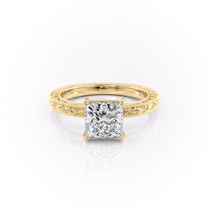 The Skye Set With A Princess Lab Diamond-L'Amour Brilliance #material_gold